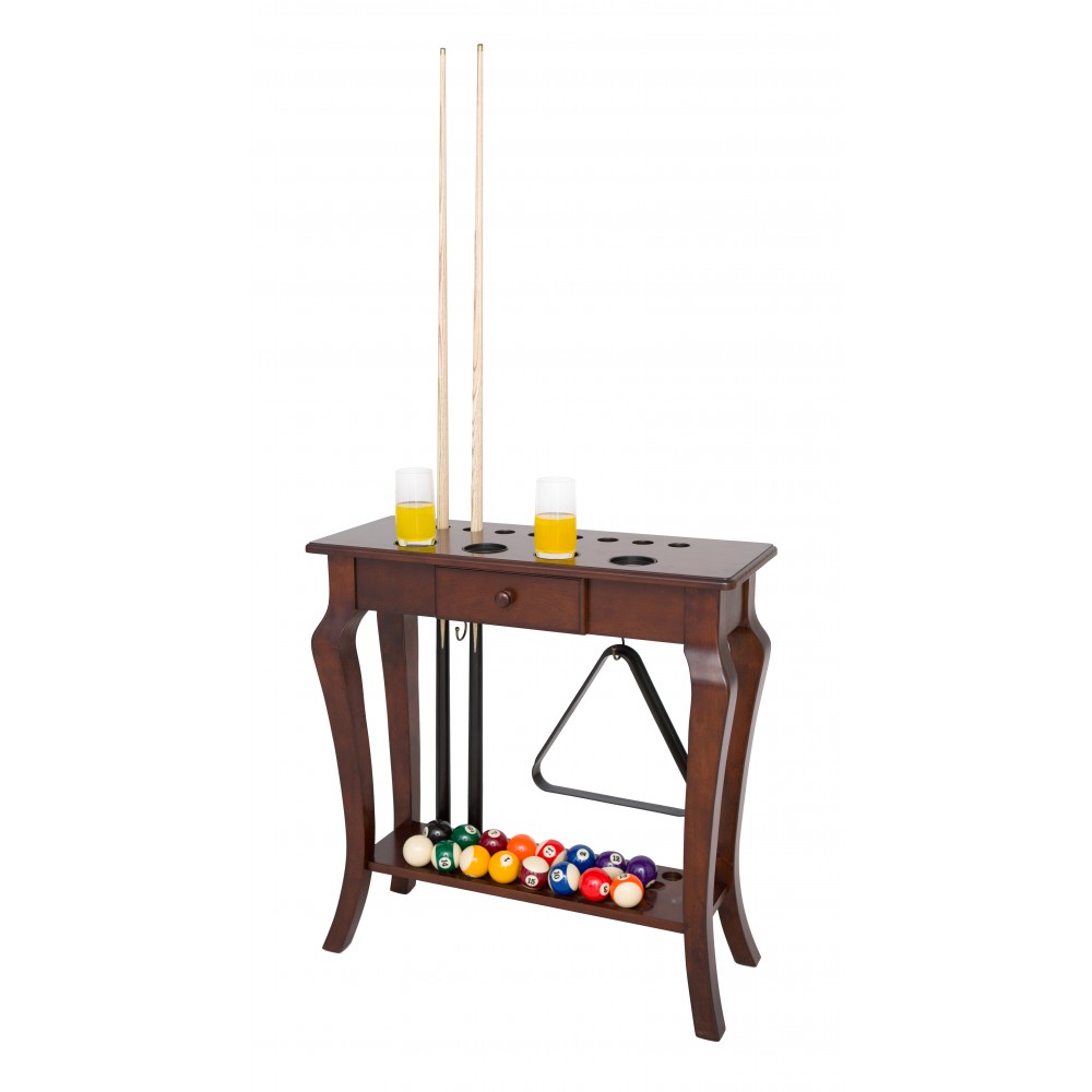 Deluxe Walnut Floor Cue Rack