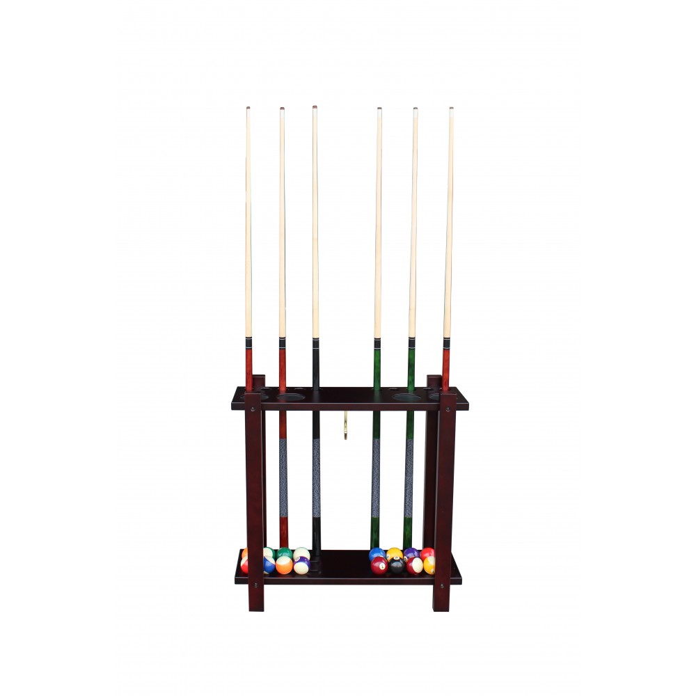 Floor Cue Rack - Mahogony