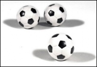 Soccer Ball Style Foosballs - 3-Pack