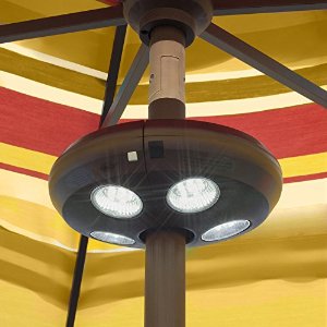 Rechargeable 4 Light Bronze Umbrella Light