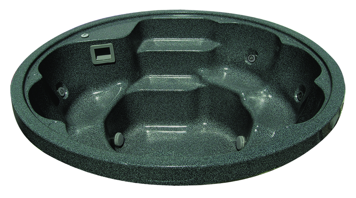 92" Scalloped Pool Side Spa for Inground Pools by Latham