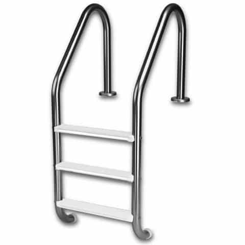 Royal's Choice 3 Step Ladder with White Hip Tread 20" w/Escutcheons