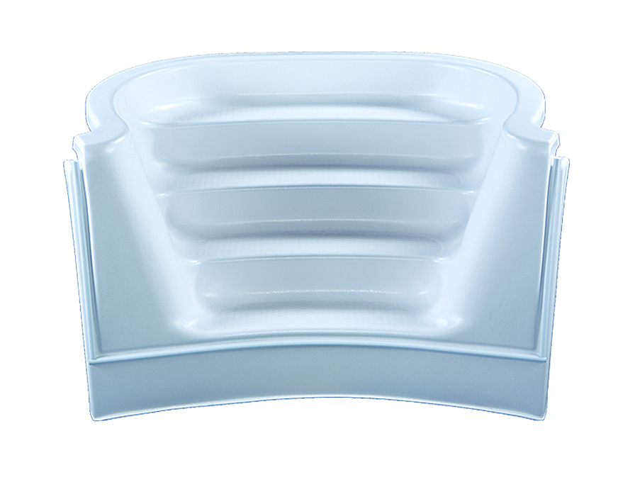 6' French Curve Radius Step for 42" Curved Wall Pools