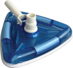 Pool Style Classic Series Triangle Vinyl Vacuum Head, Transparents Blue PS052