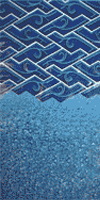 ALPS 21' Round Blue Illusion Overlap Liner 25GA 48"-54"