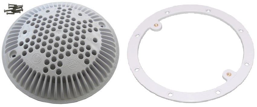Main Drain Faceplate w/VGB Cover - Gray