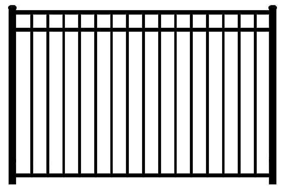 Model 3230 - 55" Height - Regis Fence Base Kit