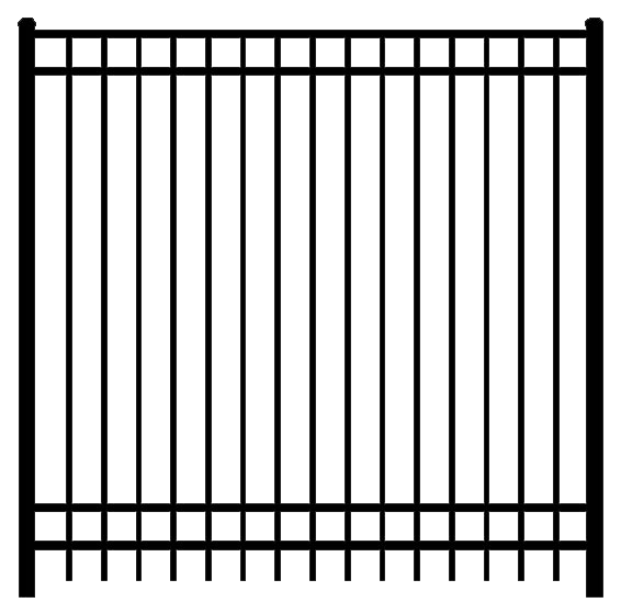 Model 3240 - 72" Height - Regis Fence Base Kit
