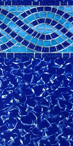 GLI Modesto Border/Mystic Light Blue Floor 27 Mil Liner
