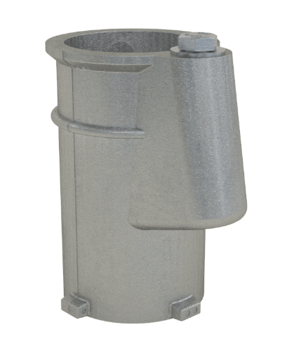 PermaCast 4-Inch Deck Anchor Aluminum PS-4019-C