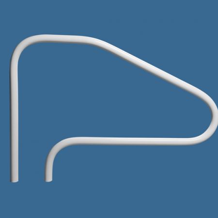 Saftron 48" Return-to-Deck 4 Bend Handrail - Graphite Gray