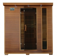 Klondike - Cedar 4 Person Sauna With Carbon Heaters