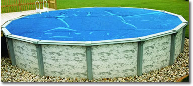 24' Round Above Ground Blue Solar Blanket