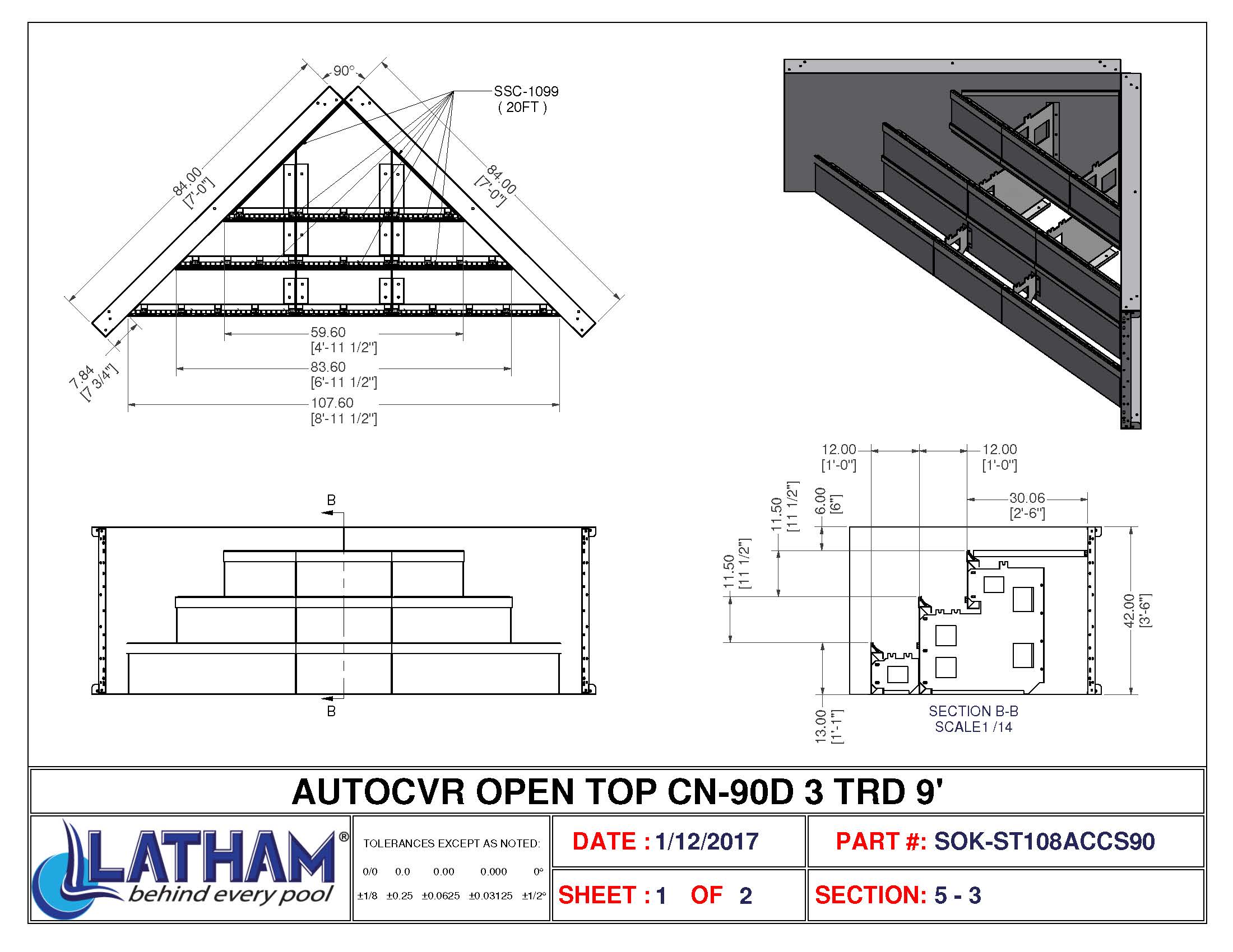 6" Radius Corner Step (7'x7') (Use with Auto Cover)