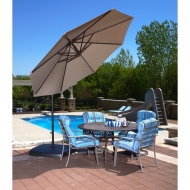 Santiago 10' Cantilever Umbrella - Beige Sunbrella Acrylic