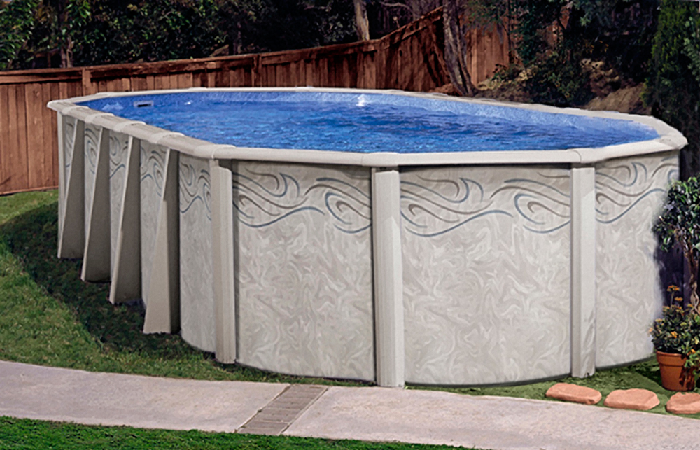 12x24 oval overlap pool liner