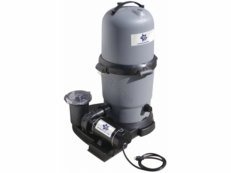 75 SF Waterway Cartridge Filter w/2 Speed 1 HP Pump