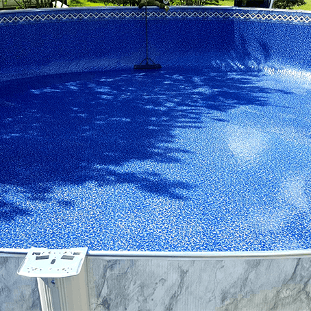 25 Gauge 18 x 34 x 54" Oval Overlap Sunlight Above Ground Swimming Pool Liner 