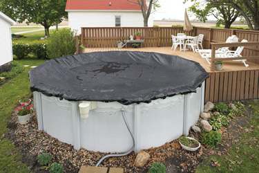 22' Rugged Mesh Cover for 18' Round Pool - Black