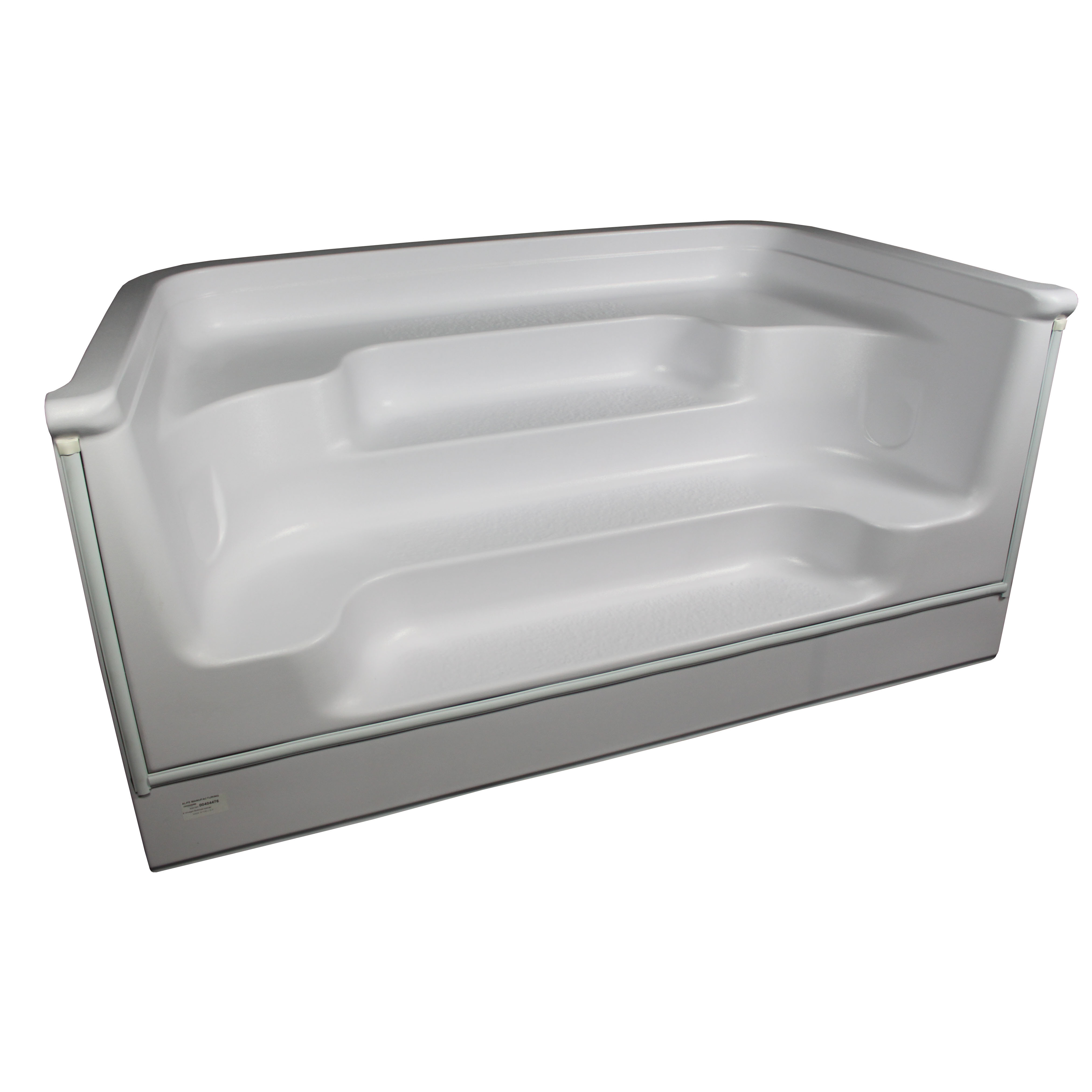 8' Straight Back Sit-n-Step for 42" Wall Pools
