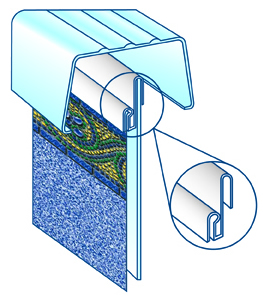 Liner Track/Bead Receiver - 48" Lengths