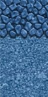 Swimline 24' Round Boulder Swirl 48"-52" Overlap 20GA Liner