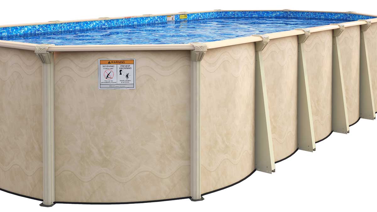 Embassy 12' x 20' Oval Century 52" Wall