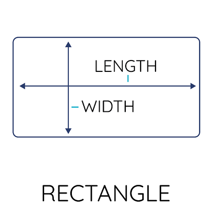 Rectangle up to 24" Radius Corners (Square Corner Cover)