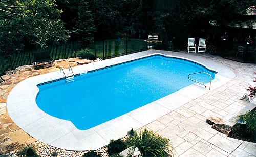 18' x 36' Double Roman Swimming Pool Kit with 42'' Polymer Walls