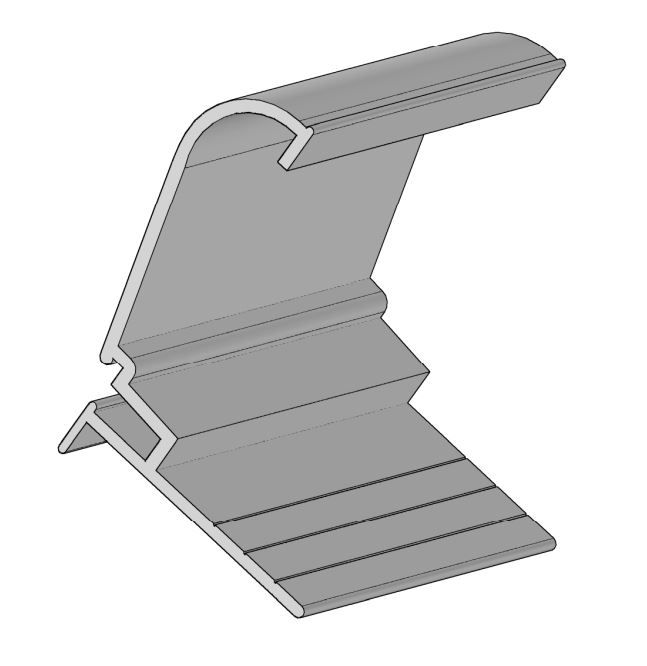 FC Flat Face Coping Clip - Gray