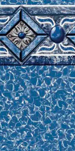 GLI 15' x 24' Oval Capri 52" Unibead 20GA+ Liner