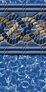 GLI 15' x 30' Oval Golden Beach 52" Unibead 20GA+ Liner