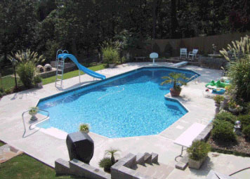 19' x 44' x 22' Grecian - L Swimming Pool Kit with 42" Steel Walls