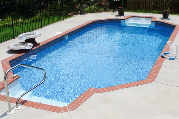 16'-6" x 35'-6" Grecian Swimming Pool Kit with 48" Polymer Walls