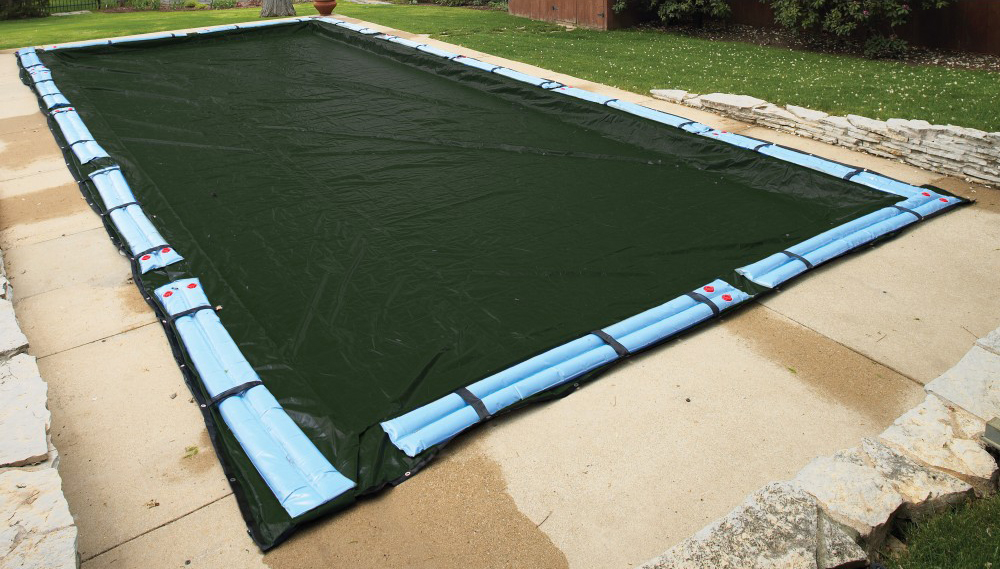 40' x 60' Winter Cover for 35' x 55' Rectangle Pool 8 Yr. Green 10x10 Scrim