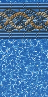 Swimline 18'x33' Oval Mystri Gold 54" Unibead 25GA Liner