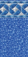 Swimline 18'x33' Oval Mystri Outlook 52" Unibead 20GA Liner