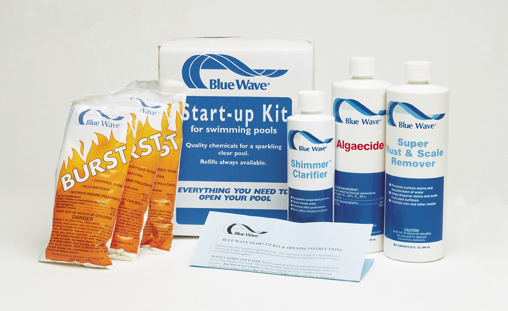 Start-Up Chemical Package for 30,000 Gallon Pool