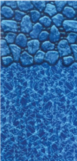 Embassy 18'x40' Oval Pebble Springs 48"-54" Overlap 25GA Liner
