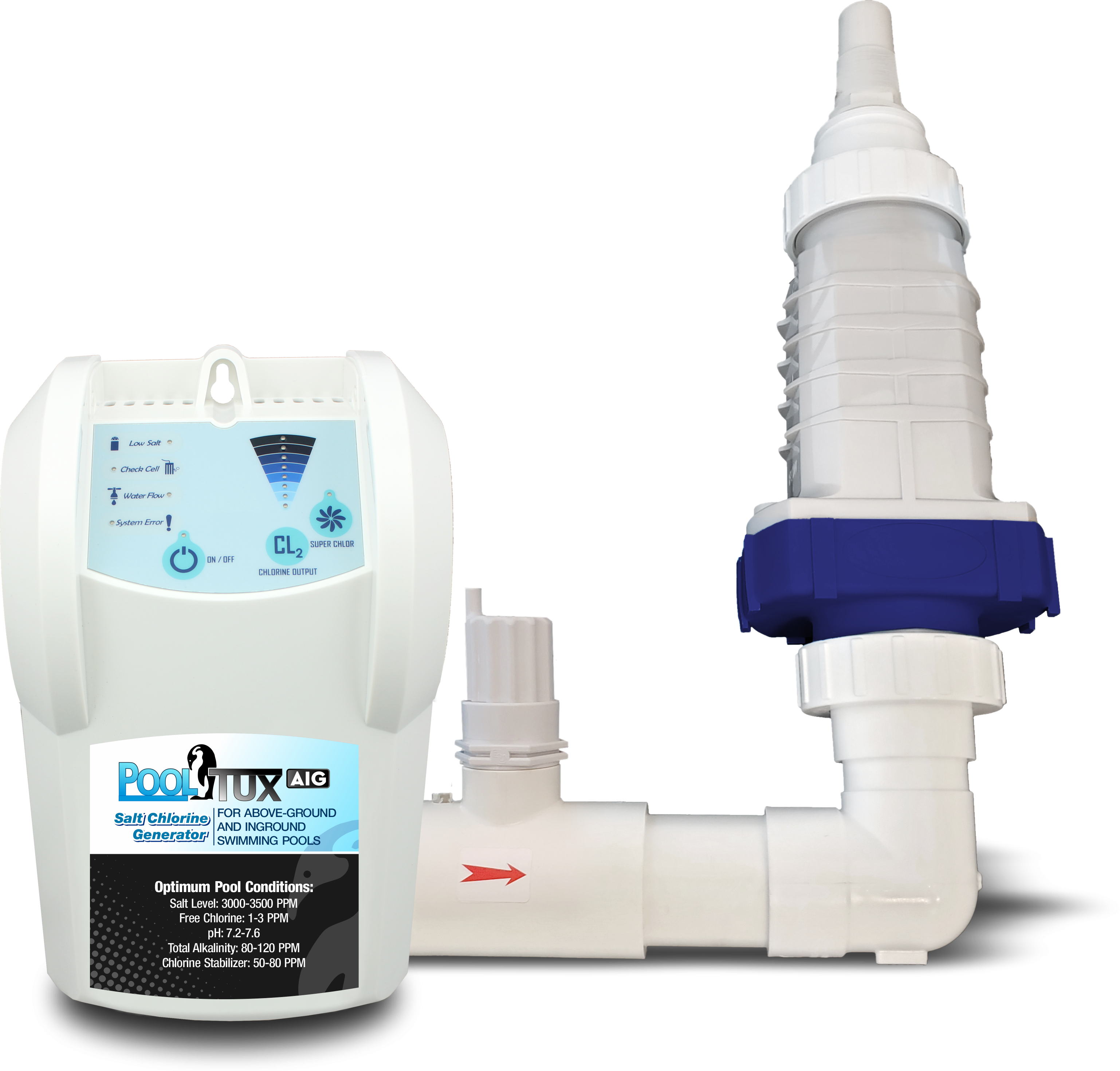 PoolTux 28k Gallon Salt Chlorine Generator