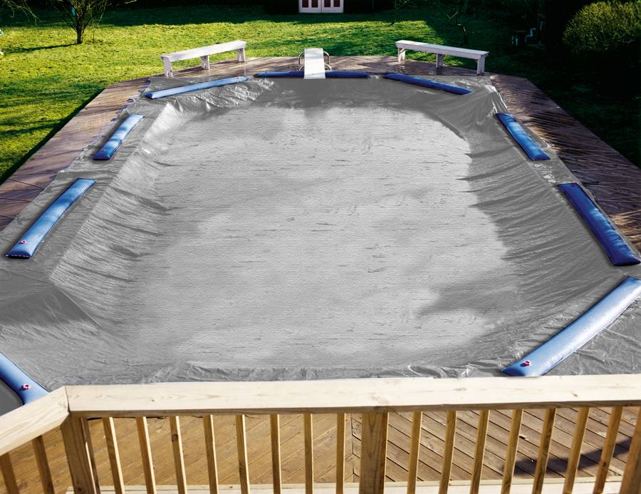 24' x 46' Winter Cover for 18' x 40' Rectangle Pool 15 Yr. Silver