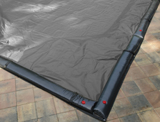 25' x 45' PoolTux Cover for 20' x 40' Rectangle Pool 25 Yr. Brown