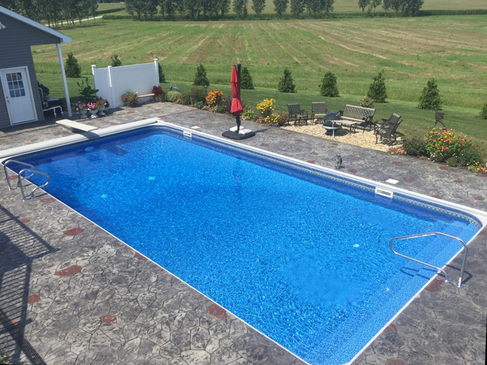 18' x 36' Rectangle Swimming Pool Kit with 42 Steel Walls