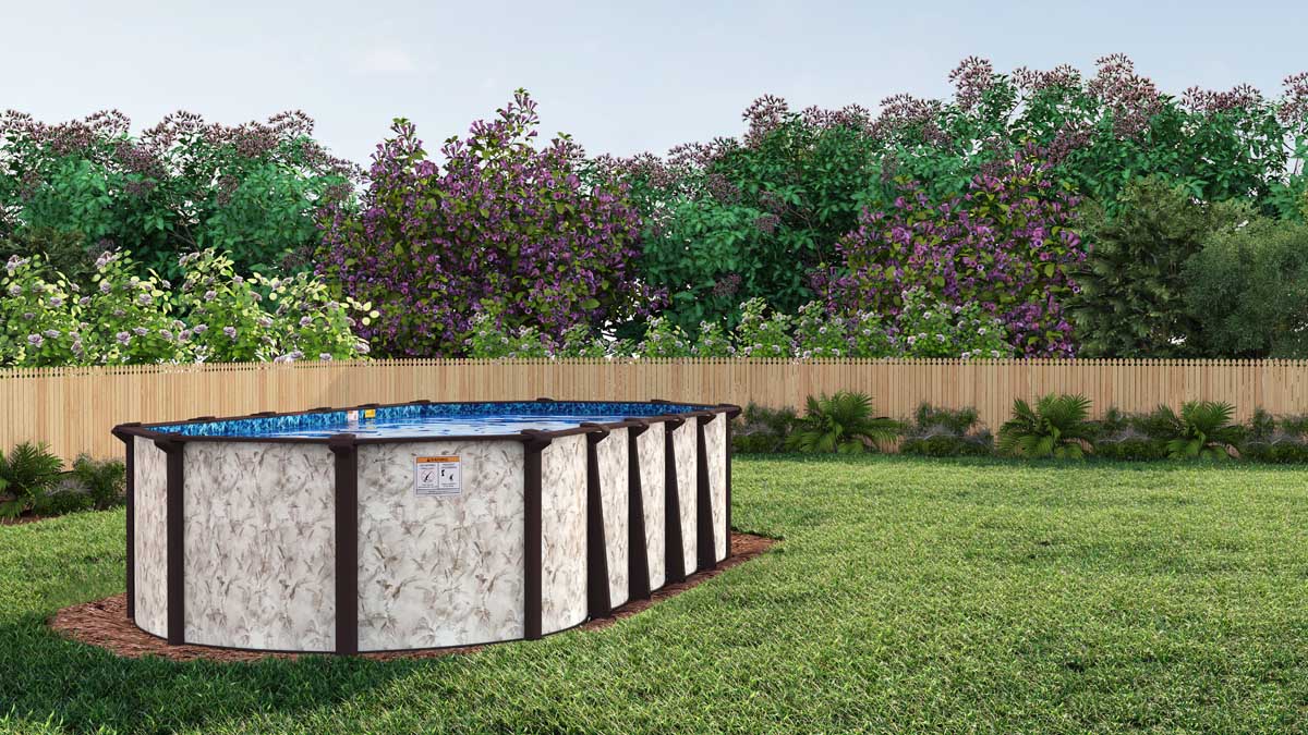 12' x 18' Oval 52" Embassy Royal Sands by H.I.I. MFG of Doughboy