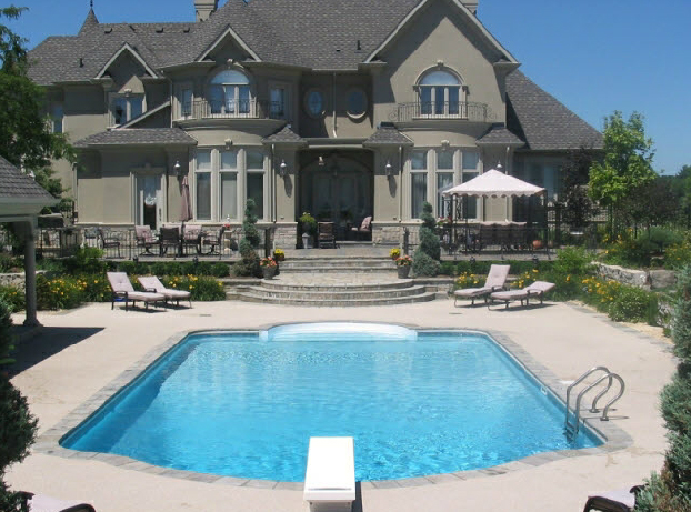 20' x 40' Single Roman Swimming Pool Kit with 42'' Steel Walls