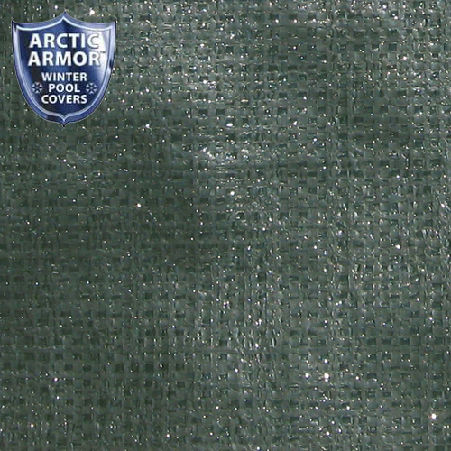 Arctic Armor Ultra Light Solid Safety Cover w/Center Drain for 16x36 6R/2R Rect. w/4x8 LS, Green