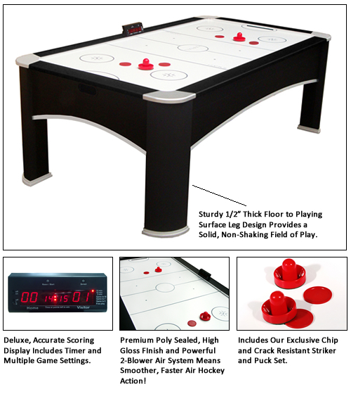 Premium 7-1/2' Air Hockey Table
